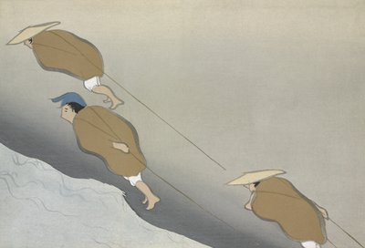 Hikifune, aus Momoyo-gusa (Die Welt der Dinge) Bd. II, veröffentlicht 1909 von Kamisaka Sekka