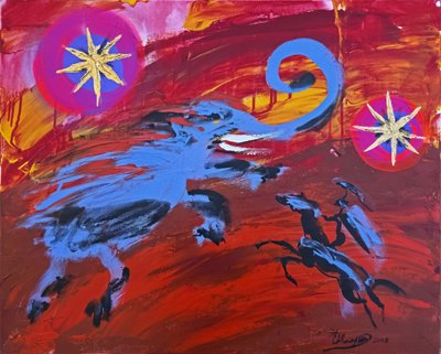 Dynamischer Elefanten-Pegasus von Kanat Ibragimov