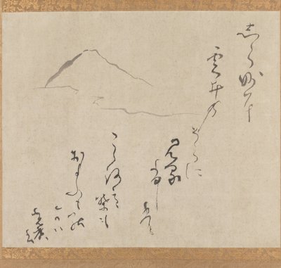 Berg Fuji, spätes 16. bis mittleres 17. Jahrhundert von Karasumaru Mitsuhiro