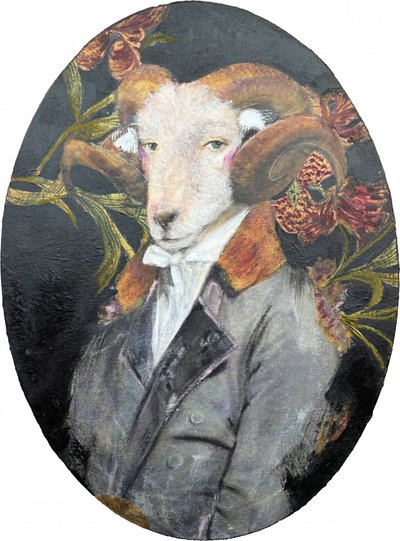 Elegantes Widderporträt von Karenina Fabrizzi
