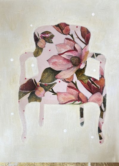 Rosa Floraler Stuhl von Karenina Fabrizzi
