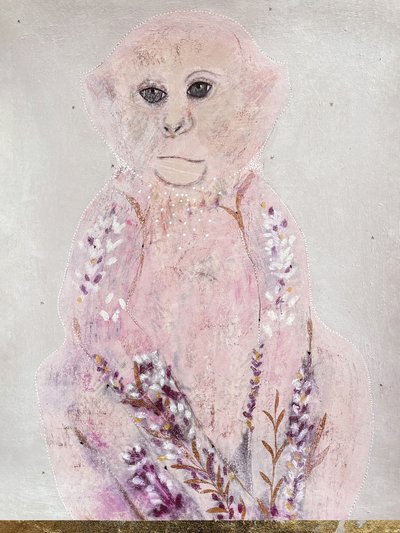 Rosa Affe Lavendel von Karenina Fabrizzi