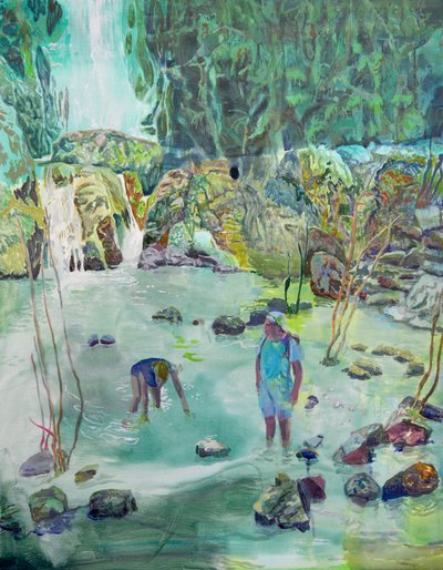Erfrischender Stromwasserfall von Karin Bos