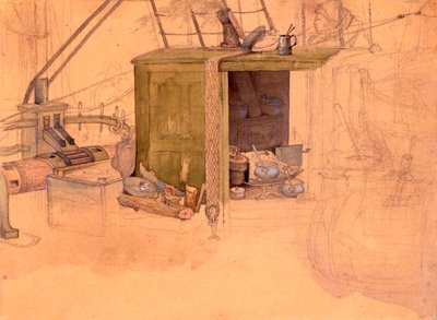 Galeere auf der Janus von Karl Bodmer