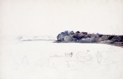 Mih-Tutta-Hang-kusch, Mandan-Dorf von Karl Bodmer