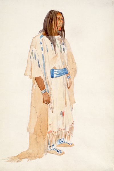 Piegan Blackfoot Frau von Karl Bodmer