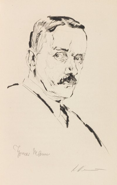 Porträt von Thomas Mann 1875-1955, 1924 von Karl Dannemann