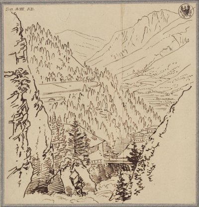 Ansicht im Gasteinertal von Karl Friedrich Schinkel