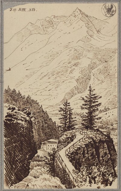 Ansicht im Gasteinertal von Karl Friedrich Schinkel