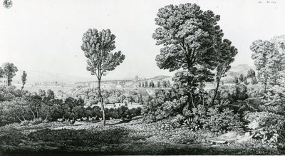 „Ansicht von Messina und der gegenüberliegenden Küste von Kalabrien“ von Karl Friedrich Schinkel
