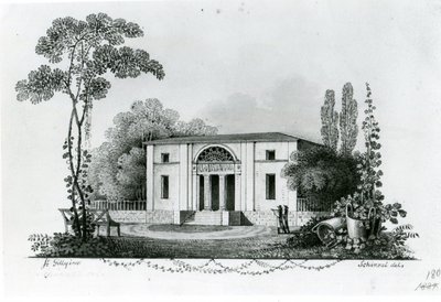 Berlin. Das Simonsche Landhaus & Entwurf zum Mölterschen Landhaus von Karl Friedrich Schinkel
