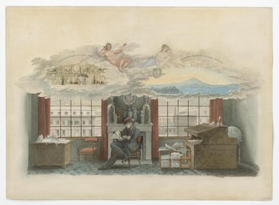 Berlin, Klosterstraße. Gewerbeinstitut. Beuth in seiner Dienstwohnung von Karl Friedrich Schinkel