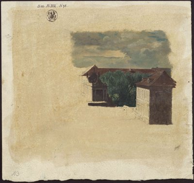 Berlin. Königskolonnaden und angrenzende Bauten von Karl Friedrich Schinkel