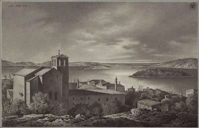 Blick auf Pola und das Meer von Karl Friedrich Schinkel