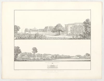 Charlottenhof bei Potsdam, Blatt 111 der Folge „Sammlung architektonischer Entwürfe“ von Karl Friedrich Schinkel