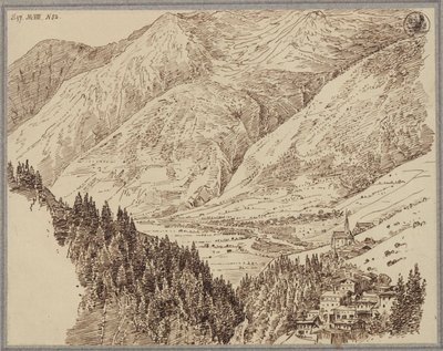 Das Gasteinertal mit Wildbad von Karl Friedrich Schinkel