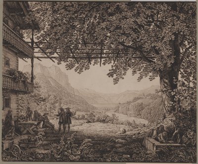 Der Traunsee bei Gmunden von Karl Friedrich Schinkel
