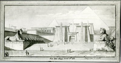 Die Sieben Weltwunder. Das ägyptische Labyrinth von Karl Friedrich Schinkel