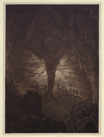 Die große Höhle bei Corgniale in Krain von Karl Friedrich Schinkel