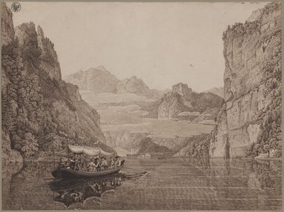Eine Bootsfahrt auf dem Königssee bei Berchtesgaden (mit Karl Friedrich Schinkel und seiner Gattin Susanne Schinkel, geb. Berger) von Karl Friedrich Schinkel