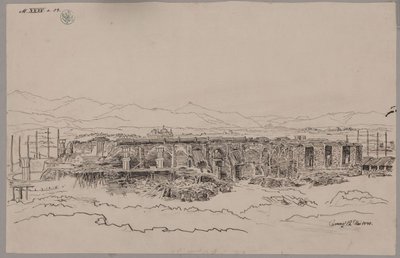 Kamenz. Schloss. Ansicht des Grundbaues von Karl Friedrich Schinkel