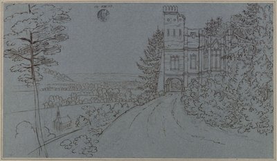 Köstritz. Künstliche Ruine im Schlosspark (?) von Karl Friedrich Schinkel