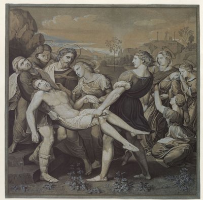 Kopie nach Raffaels "Grablegung" von Karl Friedrich Schinkel