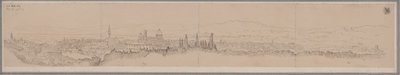 Panoramablick auf Florenz und Fiesole von Karl Friedrich Schinkel
