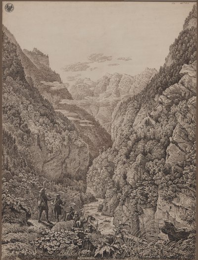 Pass Lueg bei Salzburg von Karl Friedrich Schinkel