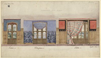 Potsdam. Schloss Babelsberg. Wanddekorationen von Karl Friedrich Schinkel
