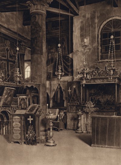 Bethlehem, Eingang zur Geburtsgrotte von Karl Grober