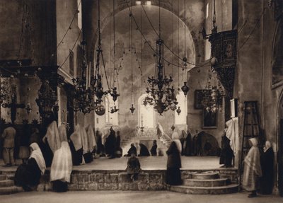 Bethlehem, Gottesdienst in der Geburtskirche von Karl Grober