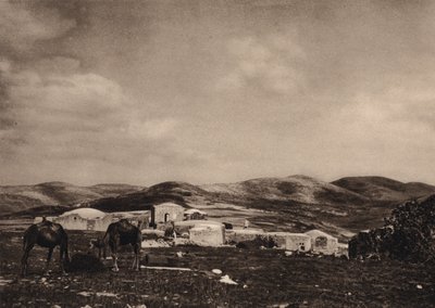 Samaria, Blick von den Ruinen des Herodespalastes von Karl Grober