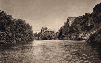 Steiles Ufer des Jordan von Karl Grober