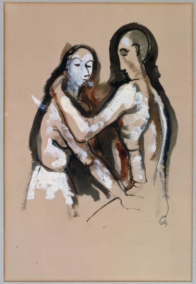 Umarmung von Karl Hofer