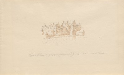 Schloss Lauter zwischen Creutznach und Zweibrücken an der Lauter von Karl Julius Von Leypold