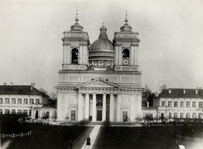 Die Dreifaltigkeitskathedrale des Heiligen Alexander-Newski-Klosters in Sankt Petersburg von Karl Karlovich Bulla