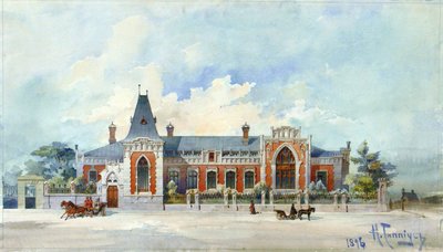 Das Haus von Alexey Alexandrovich Bakhrushin in Moskau, 1896 von Karl Karlovich Gippius