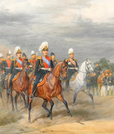 Offiziere des Kavallerieregiments von Karl Karlovich Piratsky