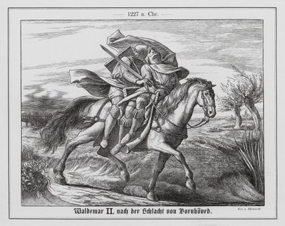 Valdemar II., König von Dänemark, nach der Schlacht von Bornhöved von Karl Ludwig Adolf Ehrhardt