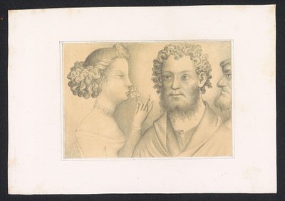 Männer und junge Frau von Karl Palzow