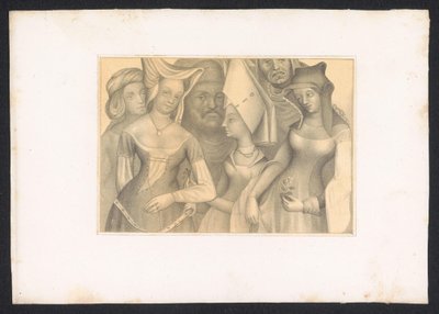 Vier Frauen und zwei Männer von Karl Palzow
