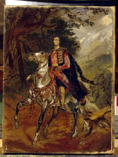 Porträt des Grafen Anatole Nikolajewitsch Demidow, erster Prinz von San Donato (1812-1870) - Gemälde von Karl Pawlowitsch Brjullow (1799-1852) von Karl Pavlovich Bryullov