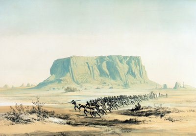 Ansicht des Berges Barkal von Karl Richard Lepsius