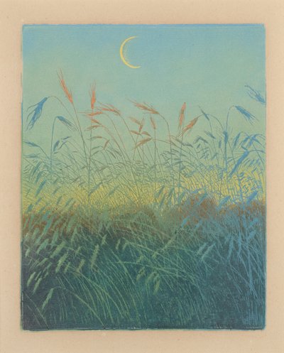 Reifes Kornfeld: Abend (Ahrendelf am Abend) von Karl Wilhelm Arthur Illies