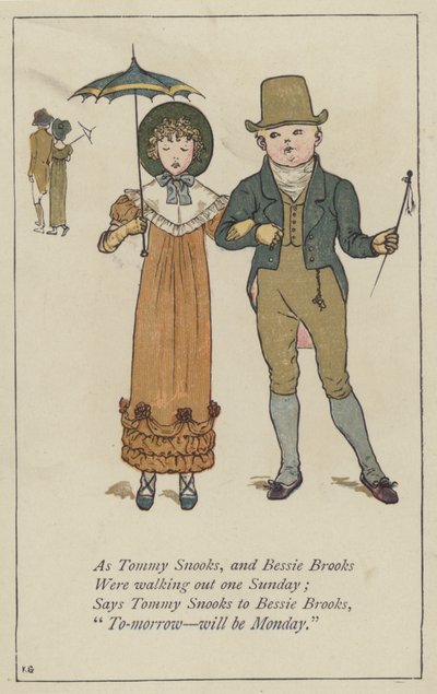 Wie Tommy Snooks und Bessie Brooks von Kate (after) Greenaway