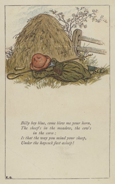 Billy Boy Blue, komm blase dein Horn von Kate (after) Greenaway