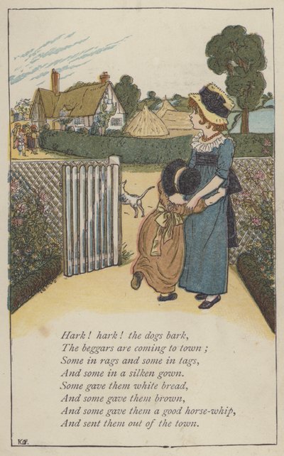 Hört! Hört! Die Hunde bellen von Kate (after) Greenaway