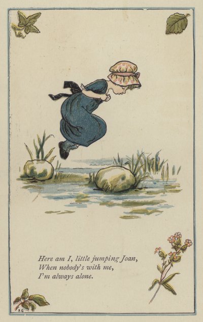 Hier bin ich, kleine hüpfende Joan von Kate (after) Greenaway
