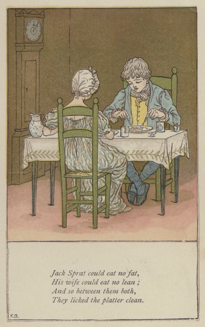 Jack Sprat konnte kein Fett essen von Kate (after) Greenaway